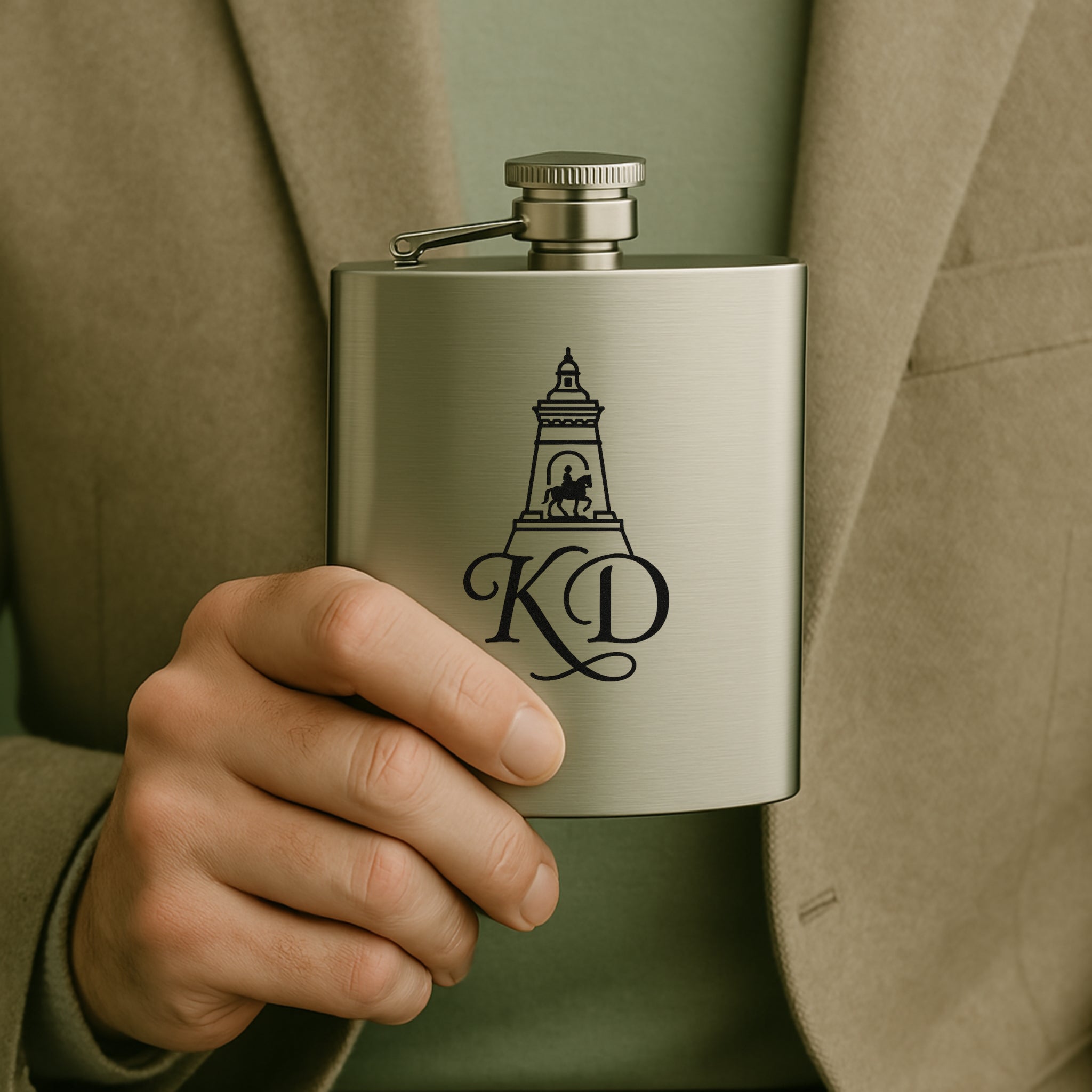 Personalisierter Flachmann „Bester Papa“ – Individuelle Gravur für das perfekte Geschenk für Männer