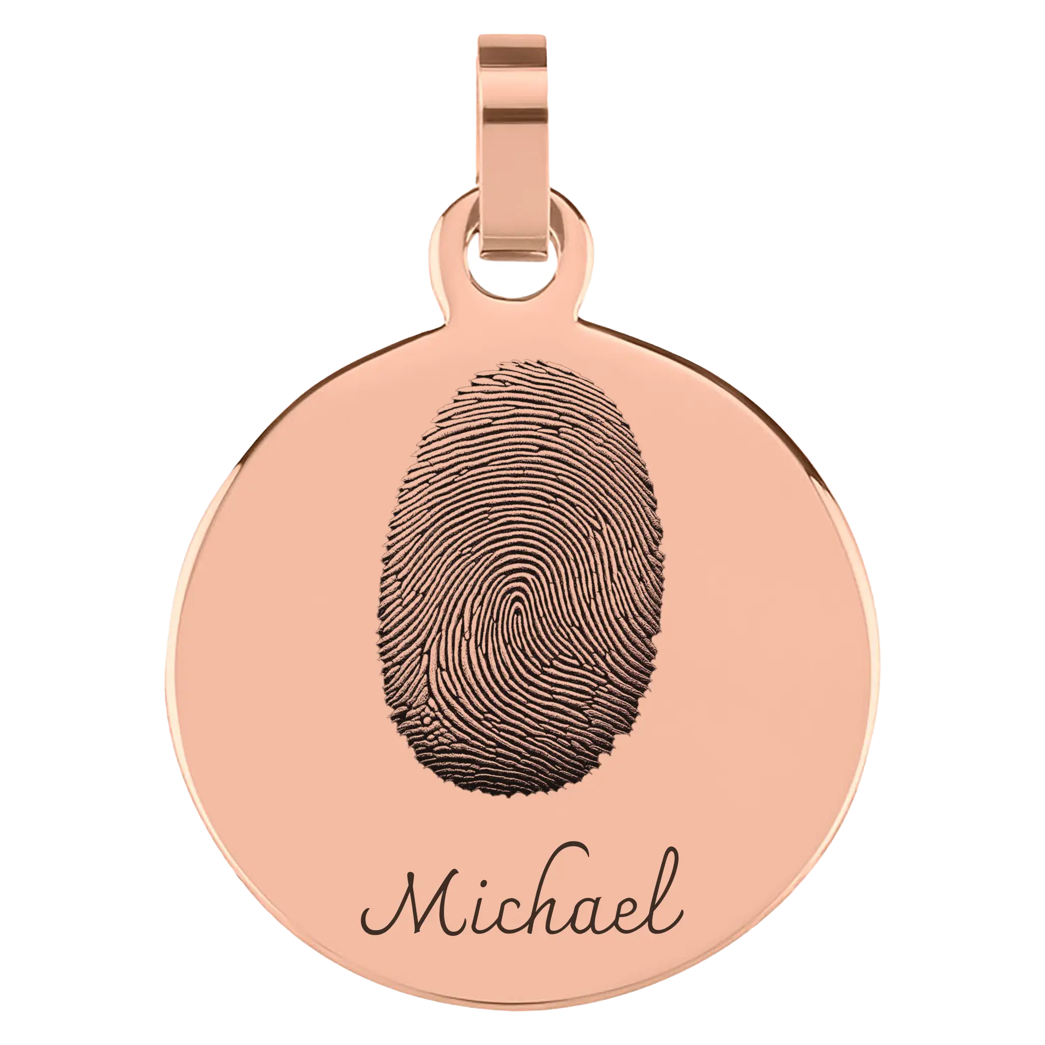 Personalisierter Anhänger mit Fingerabdruck - frei personalisierbar