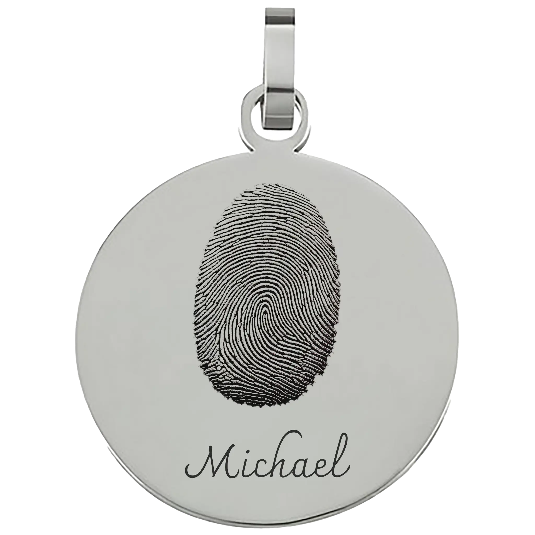 Personalisierter Anhänger mit Fingerabdruck - frei personalisierbar
