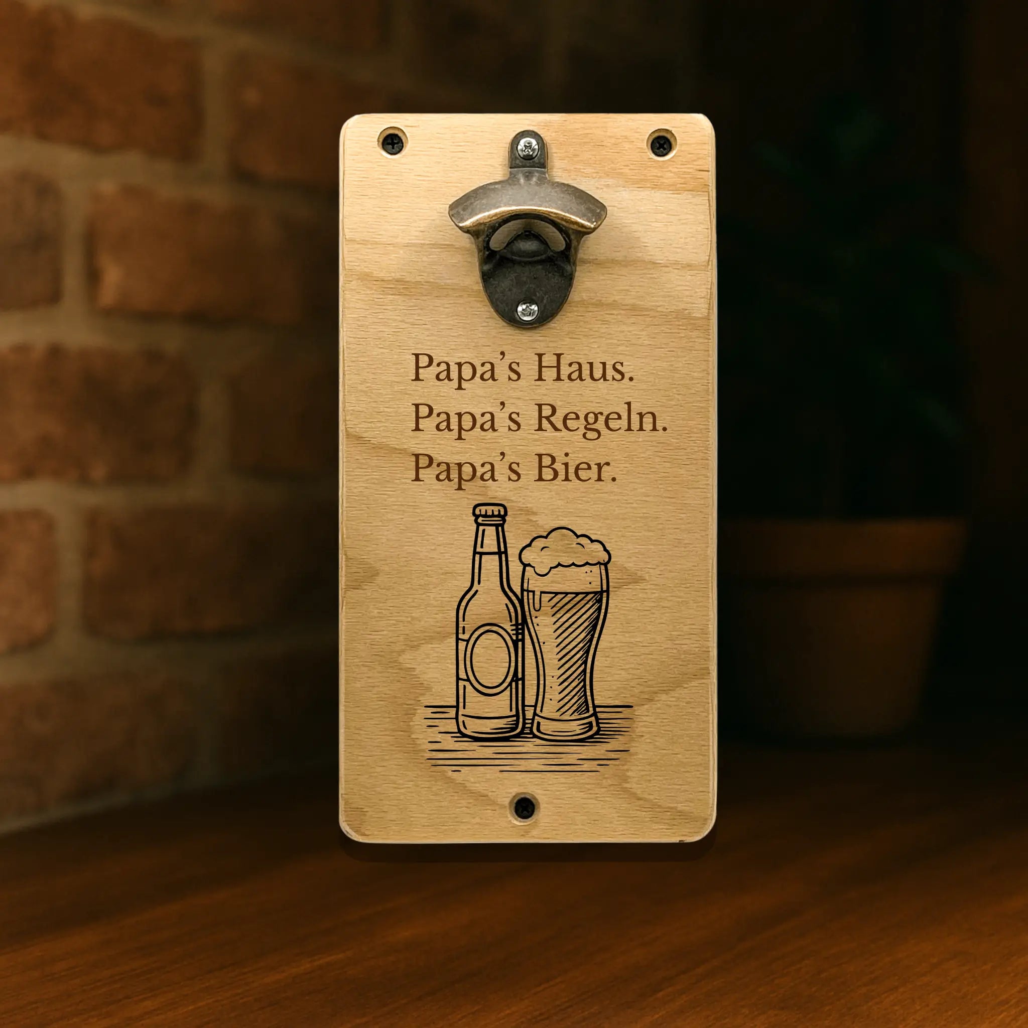 Wand-Bieröffner für Papa – das perfekte Geschenk für Väter
