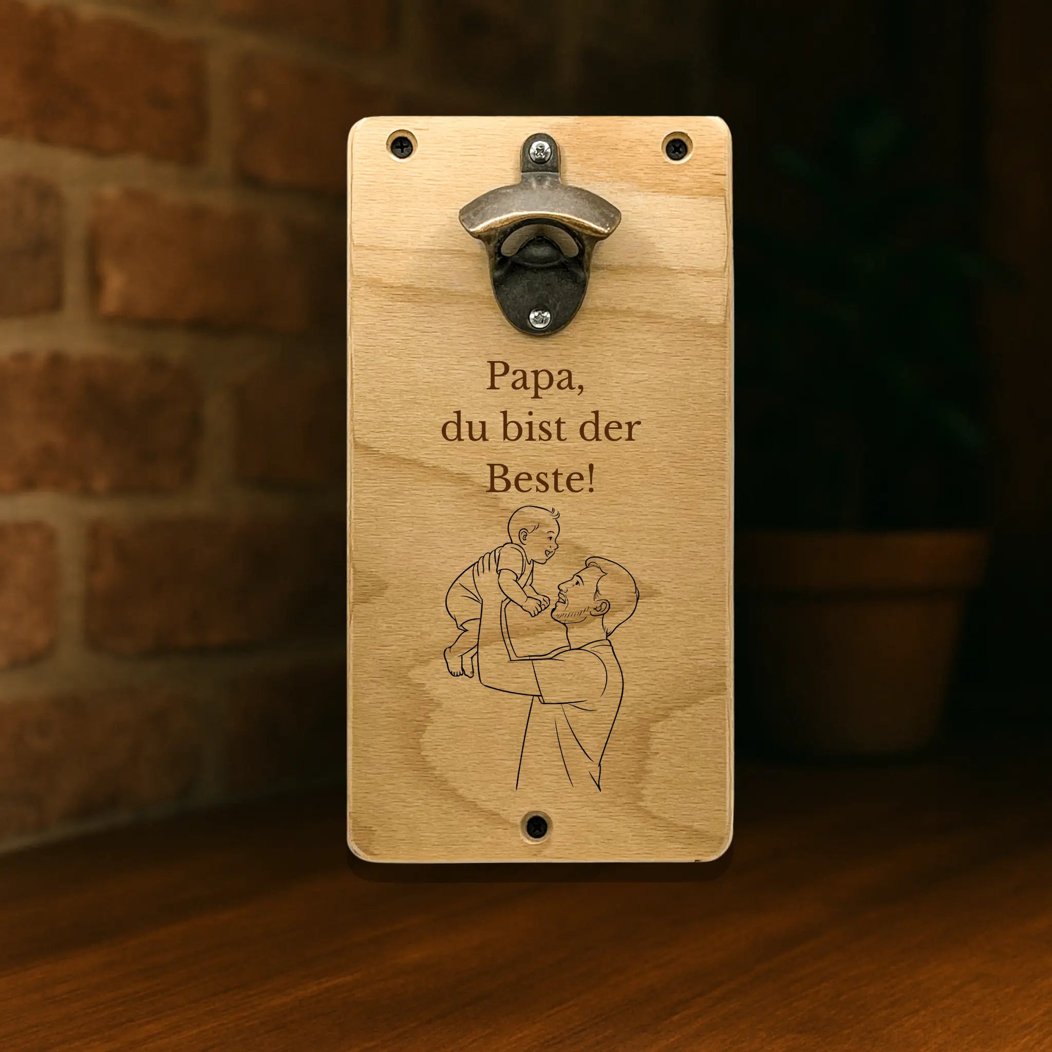 Wand-Bieröffner für Papa – das perfekte Geschenk für Väter