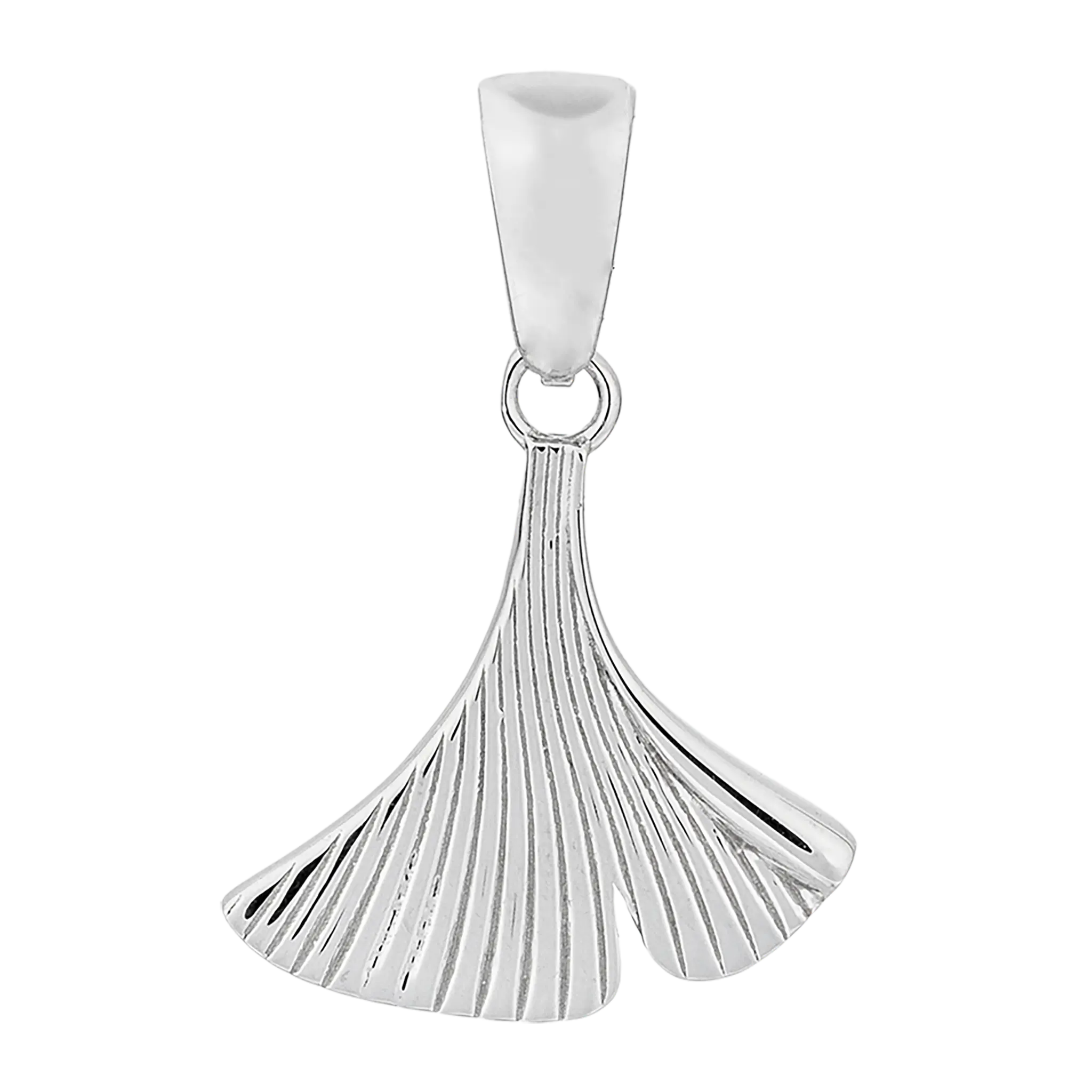 Ginkgo-Anhänger aus 925 Sterling Silber – elegantes Symbol für Glück & Langlebigkeit